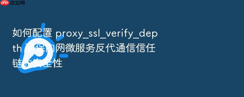 如何配置 proxy_ssl_verify_depth 确保内网微服务反代通信信任链的安全性