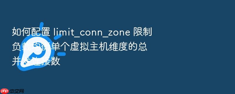 如何配置 limit_conn_zone 限制负载均衡单个虚拟主机维度的总并发连接数