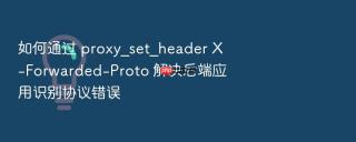 如何通过 proxy_set_header x-forwarded-proto 解决后端应用识别协议错误