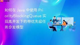 如何在 java 中使用 priorityblockingqueue 实现高并发下的带优先级任务分发模型