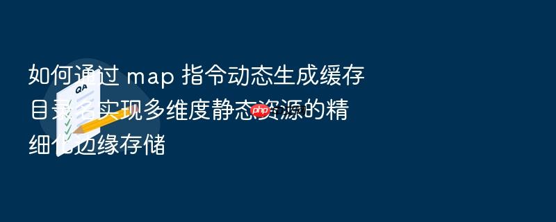 如何通过 map 指令动态生成缓存目录名实现多维度静态资源的精细化边缘存储