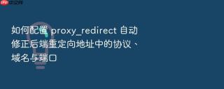 如何配置 proxy_redirect 自动修正后端重定向地址中的协议、域名与端口