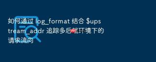 如何通过 log_format 结合 $upstream_addr 追踪多后端环境下的请求流向