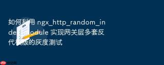 如何利用 ngx_http_random_index_module 实现网关层多套反代模版的灰度测试