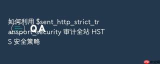 如何利用 $sent_http_strict_transport_security 审计全站 hsts 安全策略