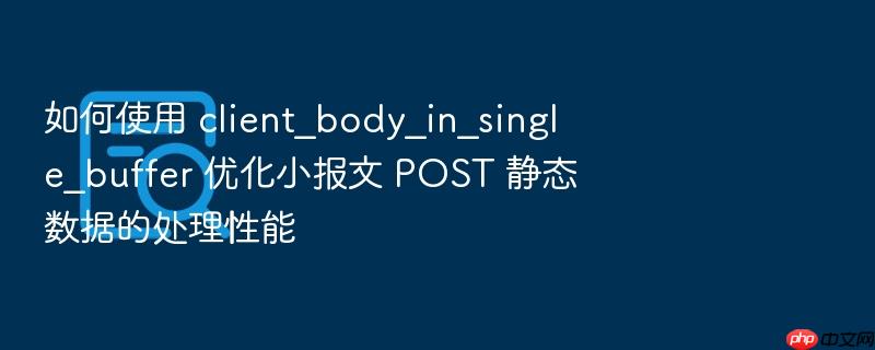 如何使用 client_body_in_single_buffer 优化小报文 post 静态数据的处理性能