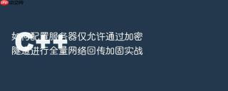 如何配置服务器仅允许通过加密隧道进行全量网络回传加固实战