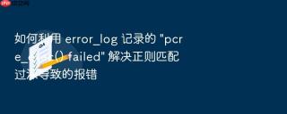 如何利用 error_log 记录的 \