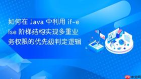 如何在 java 中利用 if-else 阶梯结构实现多重业务权限的优先级判定逻辑