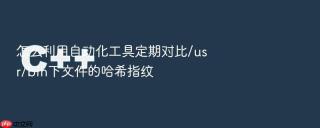 怎么利用自动化工具定期对比/usr/bin下文件的哈希指纹