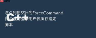 怎么利用SSH的ForceCommand指令强制登录用户仅执行指定脚本