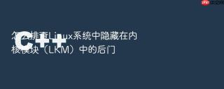 怎么排查linux系统中隐藏在内核模块(lkm)中的后门