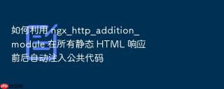 如何利用 ngx_http_addition_module 在所有静态 html 响应前后自动注入公共代码