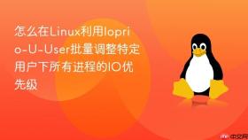 怎么在linux利用ioprio-u-user批量调整特定用户下所有进程的io优先级