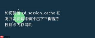 如何配置 ssl_session_cache 在高并发负载均衡冲击下平衡握手性能与内存消耗