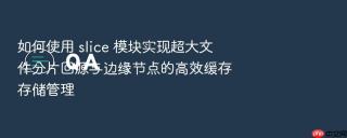 如何使用 slice 模块实现超大文件分片回源与边缘节点的高效缓存存储管理