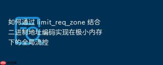 如何通过 limit_req_zone 结合二进制地址编码实现在极小内存下的全局流控