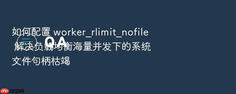 如何配置 worker_rlimit_nofile 解决负载均衡海量并发下的系统文件句柄枯竭