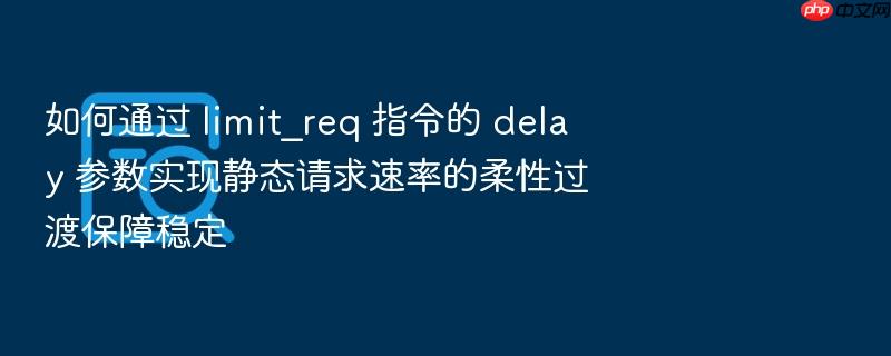 如何通过 limit_req 指令的 delay 参数实现静态请求速率的柔性过渡保障稳定