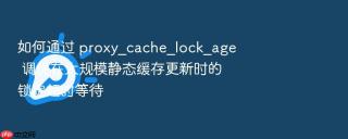 如何通过 proxy_cache_lock_age 调优在大规模静态缓存更新时的锁定超时等待