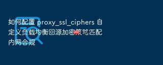 如何配置 proxy_ssl_ciphers 自定义负载均衡回源加密策略匹配内网合规