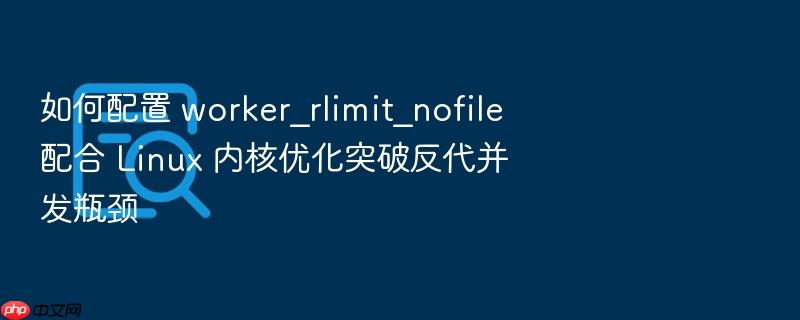 如何配置 worker_rlimit_nofile 配合 linux 内核优化突破反代并发瓶颈