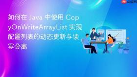 如何在 java 中使用 copyonwritearraylist 实现配置列表的动态更新与读写分离