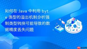 如何在 java 中利用 byte 类型的溢出机制分析强制类型转换可能导致的数据精度丢失问题