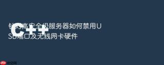 针对高安全级服务器如何禁用USB端口及无线网卡硬件