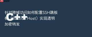 针对跨域访问如何配置ssh跳板机(bastion host)实现透明加密转发