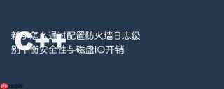 新手怎么通过配置防火墙日志级别平衡安全性与磁盘io开销