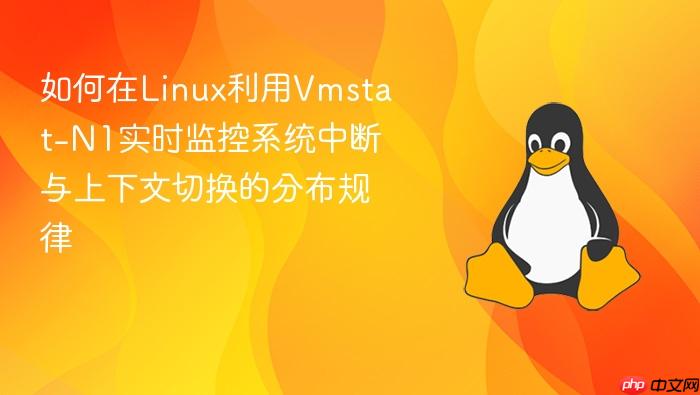 如何在linux利用vmstat-n1实时监控系统中断与上下文切换的分布规律
