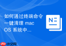如何通过终端命令一键清理 macOS 系统中由于更新失败残留的临时快照