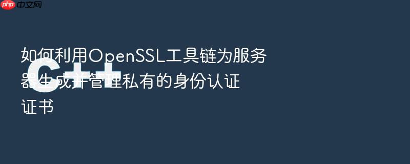 如何利用openssl工具链为服务器生成并管理私有的身份认证证书