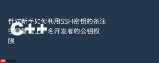 针对新手如何利用SSH密钥的备注字段管理上千名开发者的公钥权限