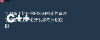 针对新手如何利用ssh密钥的备注字段管理上千名开发者的公钥权限