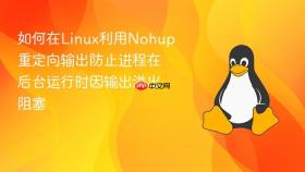 如何在Linux利用Nohup重定向输出防止进程在后台运行时因输出溢出阻塞