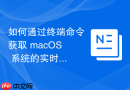 如何通过终端命令获取 macOS 系统的实时供电功率状态