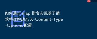 如何通过 map 指令实现基于请求特征的动态 x-content-type-options 配置