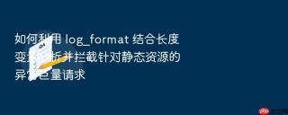如何利用 log_format 结合长度变量分析并拦截针对静态资源的异常巨量请求