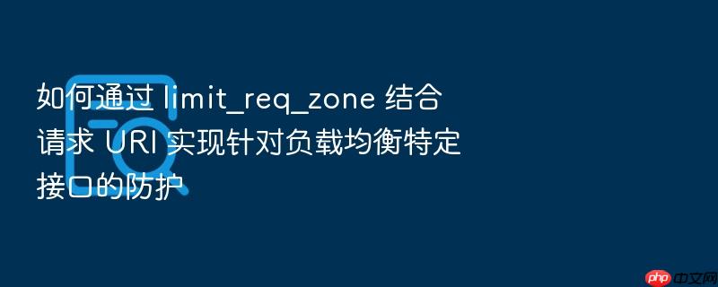 如何通过 limit_req_zone 结合请求 uri 实现针对负载均衡特定接口的防护