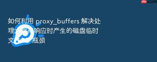 如何利用 proxy_buffers 解决处理大载荷响应时产生的磁盘临时文件 io 瓶颈