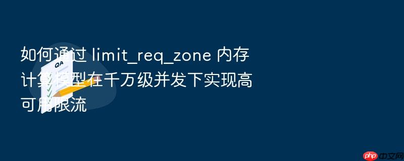 如何通过 limit_req_zone 内存计算模型在千万级并发下实现高可用限流
