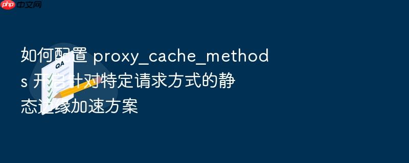 如何配置 proxy_cache_methods 开启针对特定请求方式的静态边缘加速方案