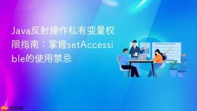 java反射操作私有变量权限指南:掌握setaccessible的使用禁忌