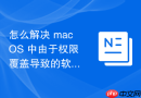 怎么解决 macOS 中由于权限覆盖导致的软件无法正常保存