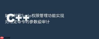 如何利用Sudo权限管理功能实现对特定命令的参数级审计