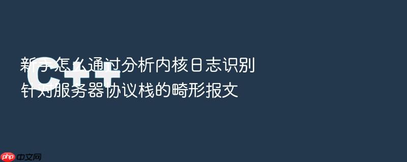 新手怎么通过分析内核日志识别针对服务器协议栈的畸形报文