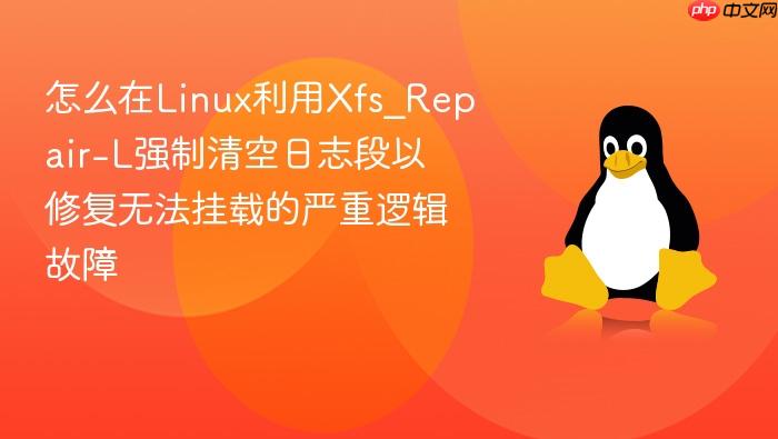 怎么在linux利用xfs_repair-l强制清空日志段以修复无法挂载的严重逻辑故障
