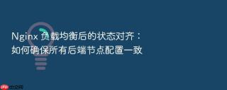 nginx 负载均衡后的状态对齐:如何确保所有后端节点配置一致